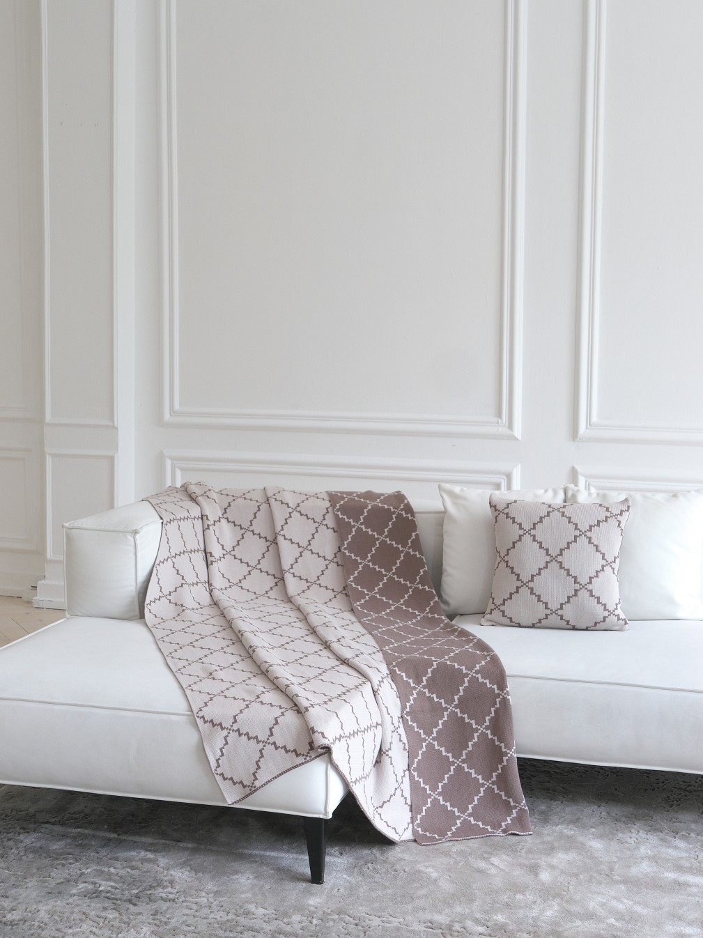 Покривало  La Modno Diamond Dark Beige-Beige 