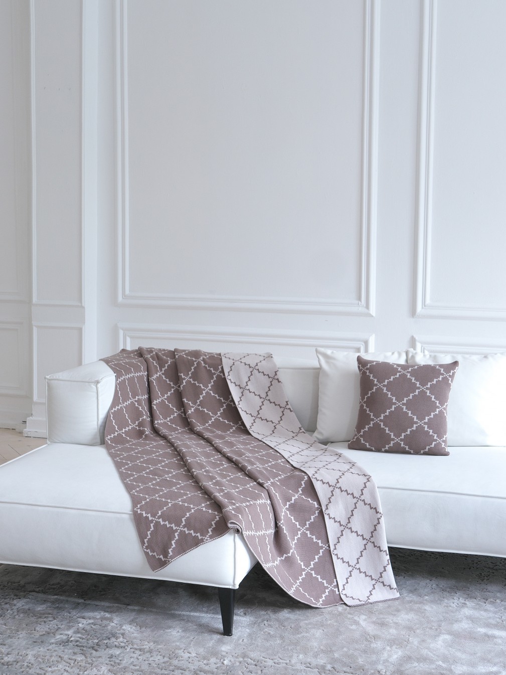 Покривало  La Modno Diamond Dark Beige-Beige 