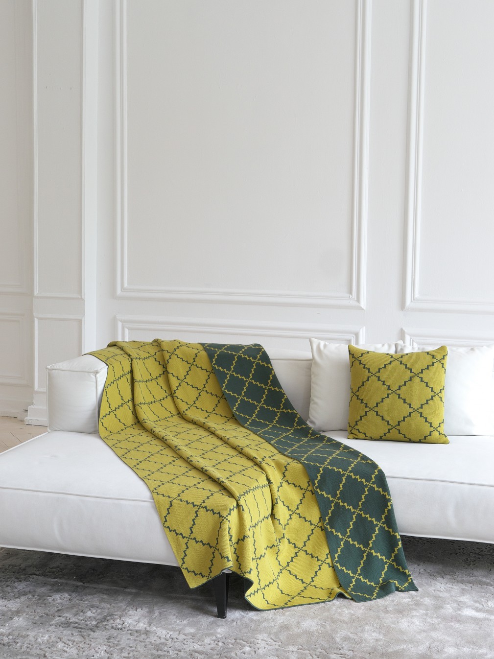 Покривало  La Modno Diamond Green-Yellow 