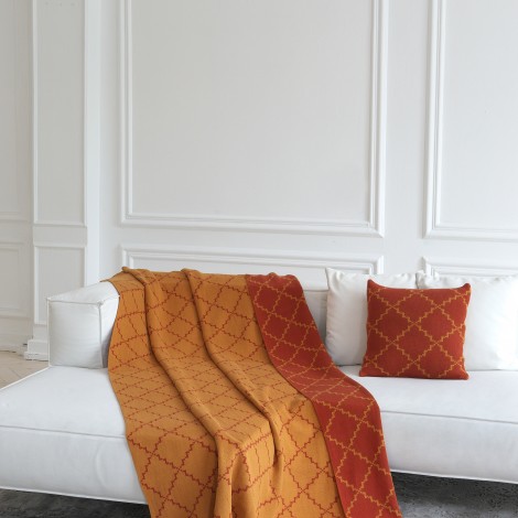 Покривало La Modno Diamond Orange-Mustard 