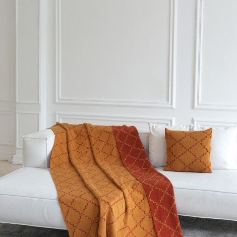 Покривало La Modno Diamond Orange-Mustard 