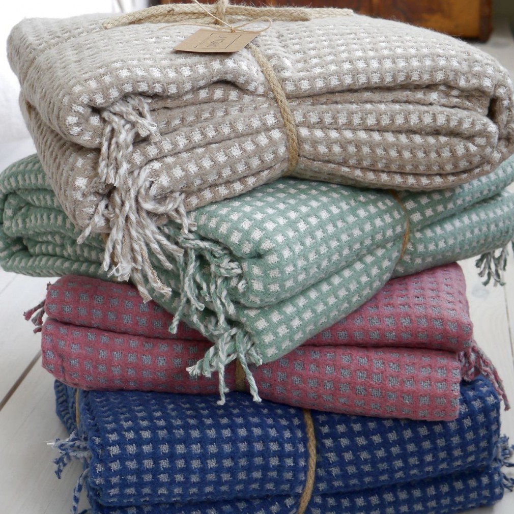 Покрывало La Modno 200x220 Cosy Sky Grey-Raspberry