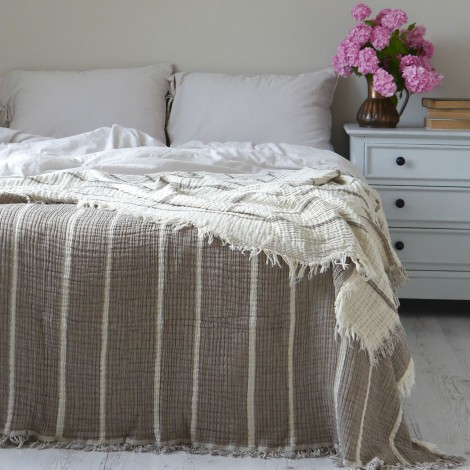 Покривало La Modno Pearl Taupe Brown