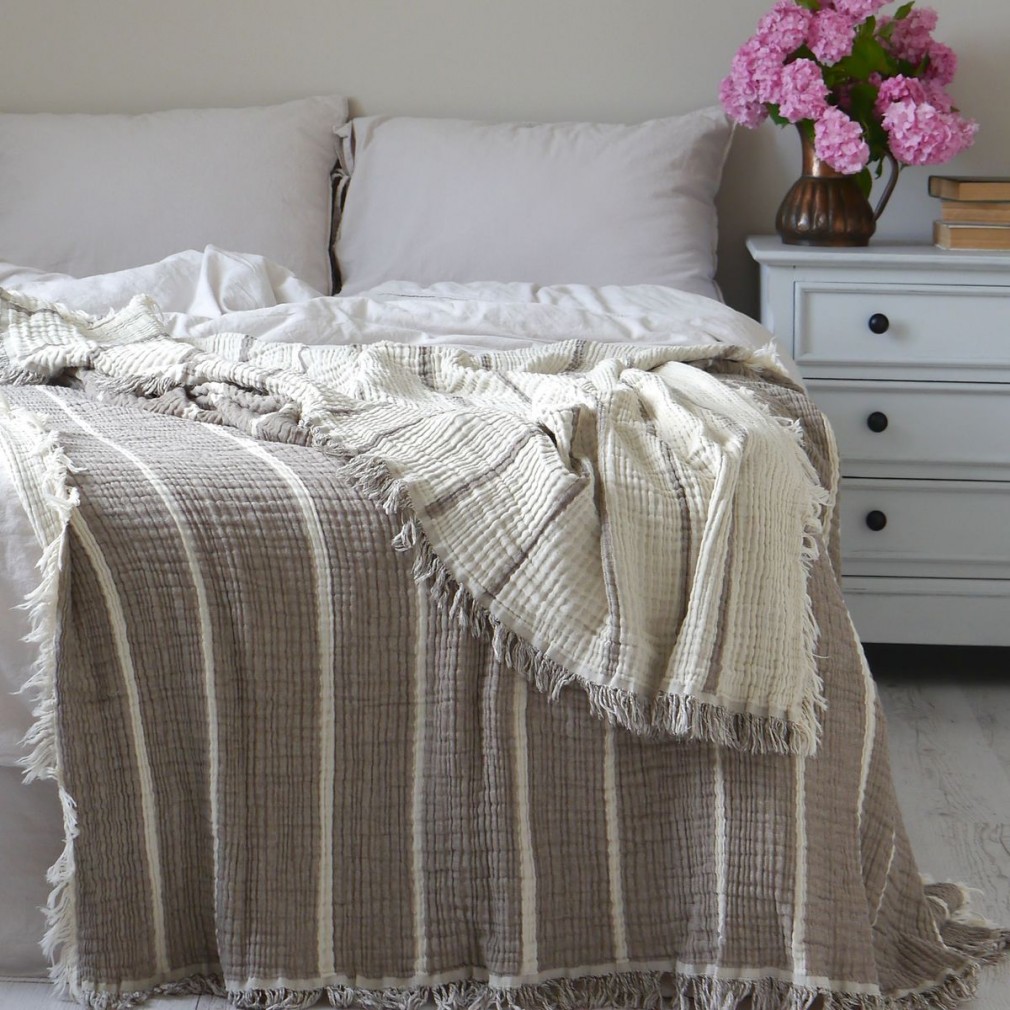 Покривало La Modno Pearl Taupe Brown