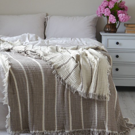 Покривало La Modno Pearl Taupe Brown