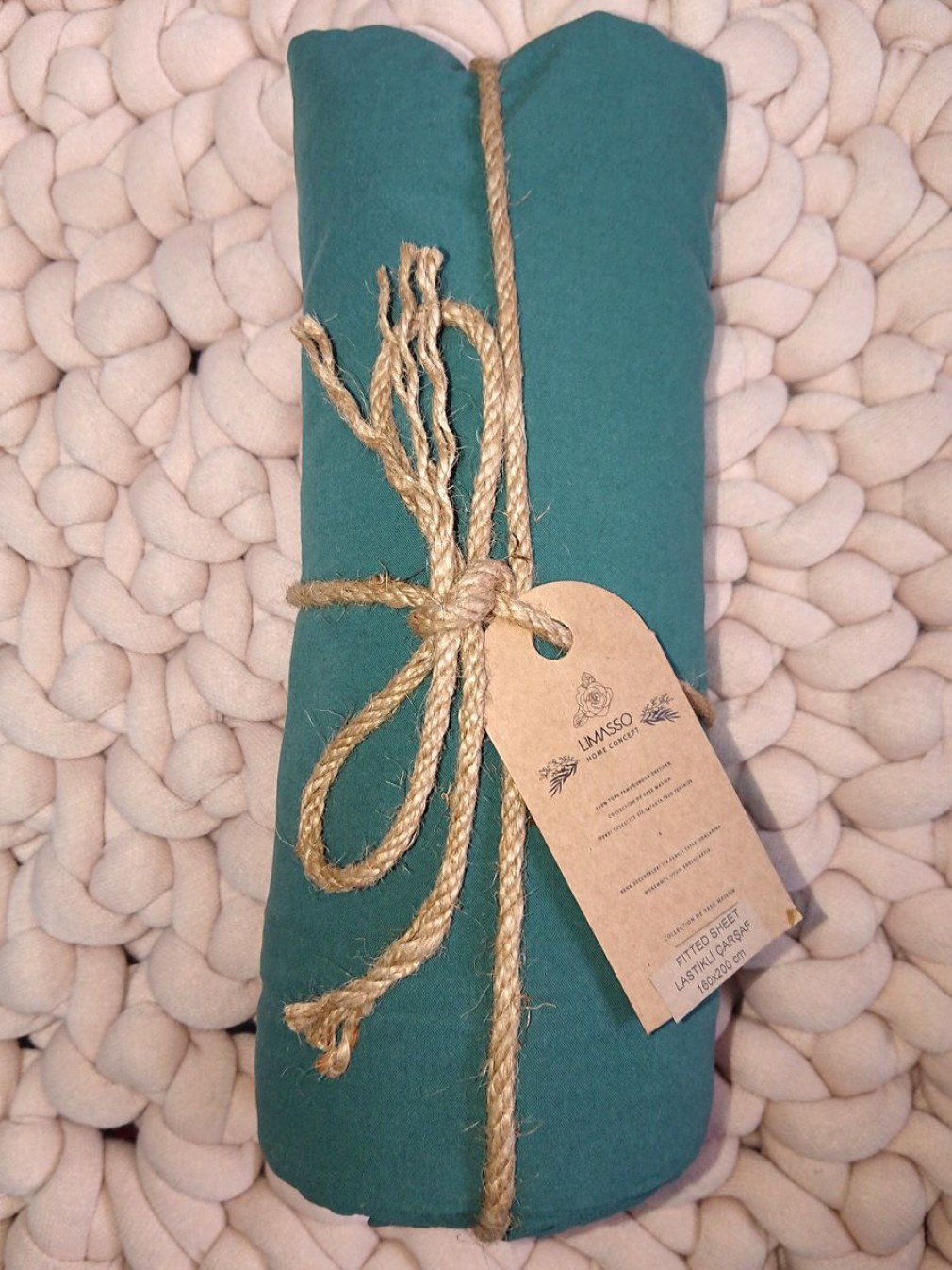Простирадло на гумці Limasso Dark Green