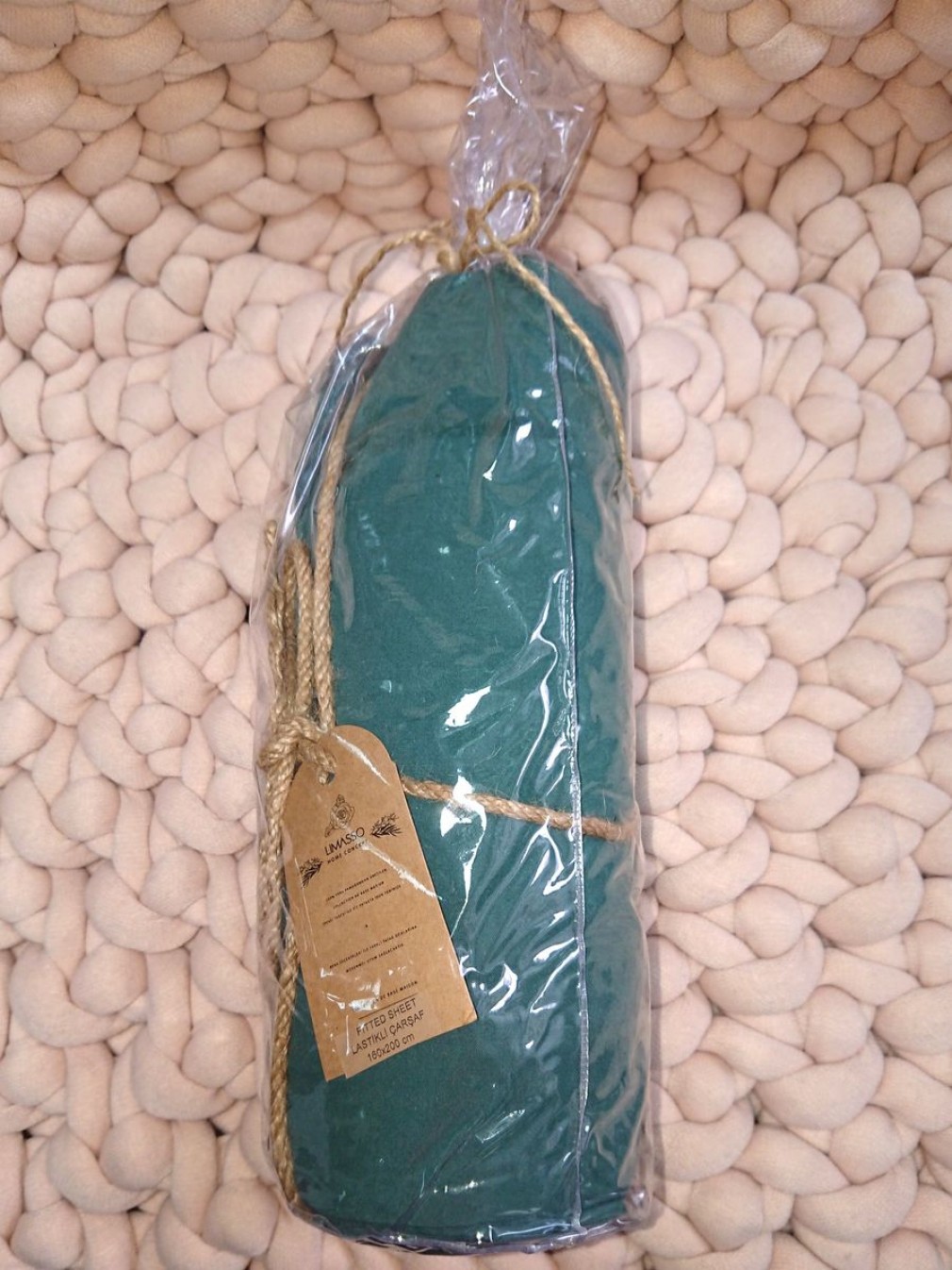 Простирадло на гумці Limasso Dark Green