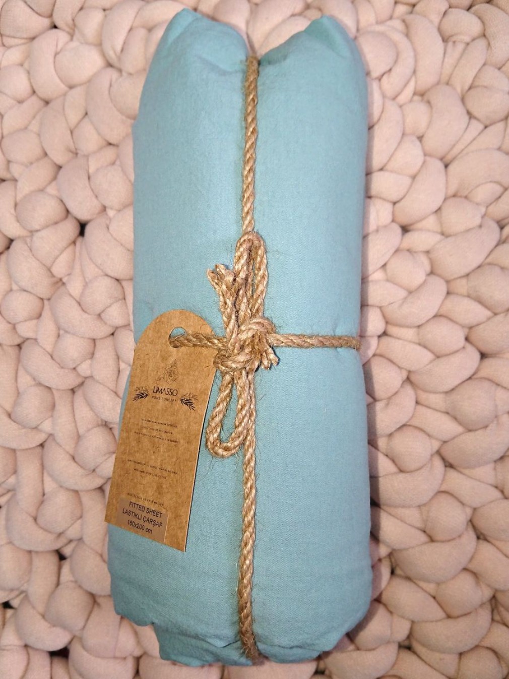 Простирадло на гумці Limasso Mineral Blue