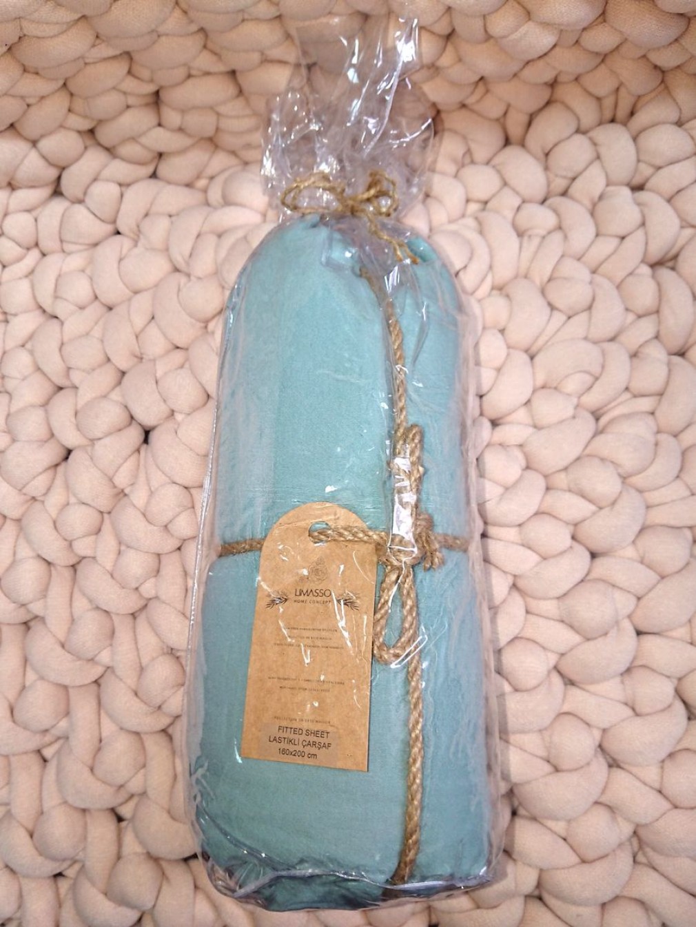 Простирадло на гумці Limasso Mineral Blue