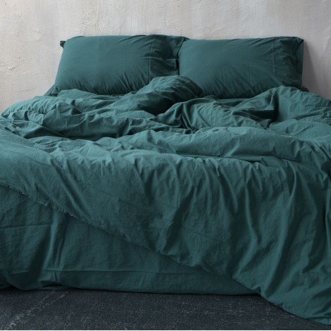 Комплект постільної білизни Limasso Dark Green Standart