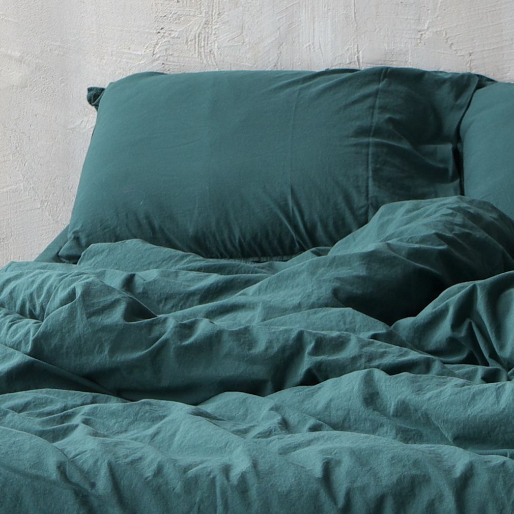Комплект постільної білизни Limasso Dark Green Standart