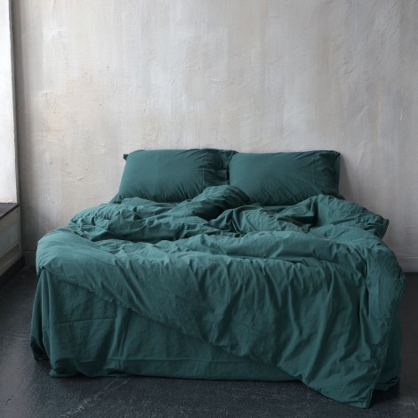 Комплект постільної білизни Limasso Dark Green Standart