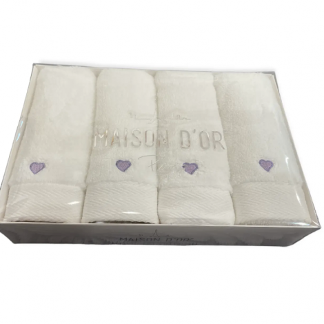 Рушники для рук Soft Hearts Maison D’or ліловий