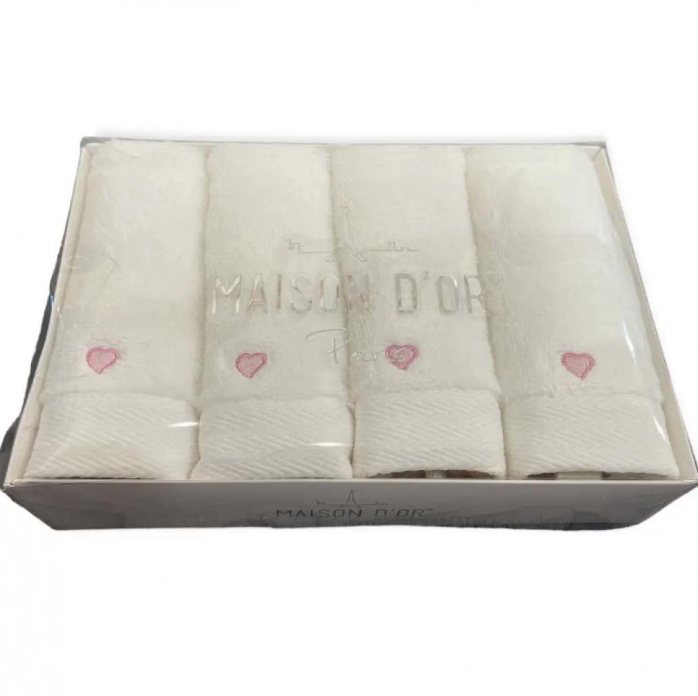 Рушники для рук Soft Hearts Maison D’or рожевий