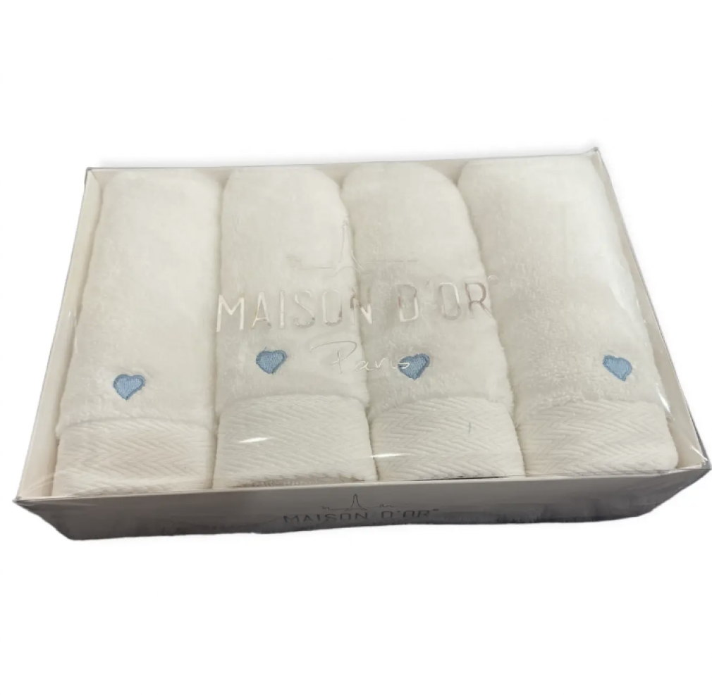 Рушники для рук Soft Hearts Maison D’or блакитний
