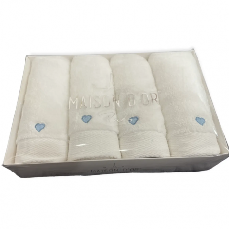 Рушники для рук Soft Hearts Maison D’or блакитний