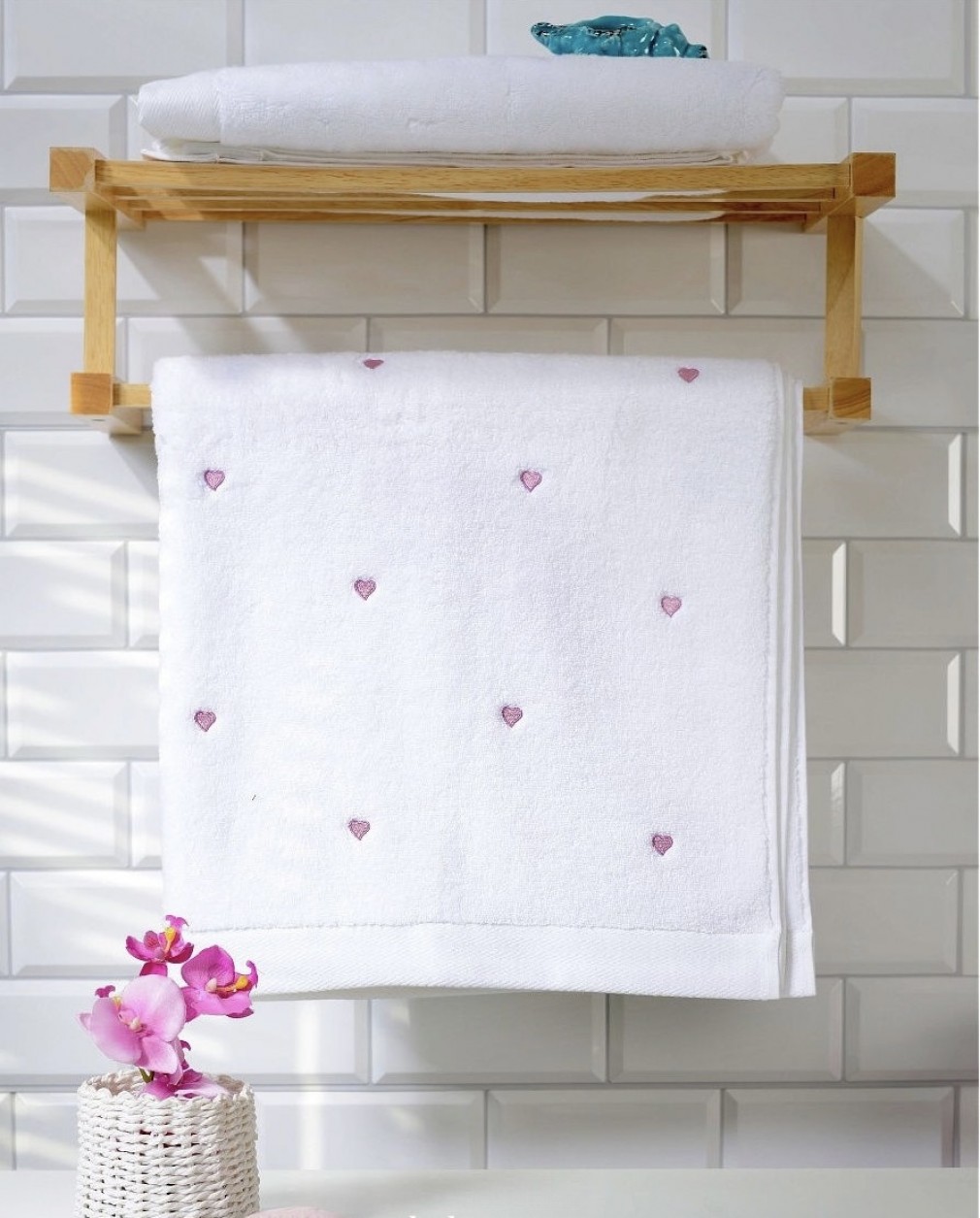 Рушник Soft Hearts Maison D’or рожевий