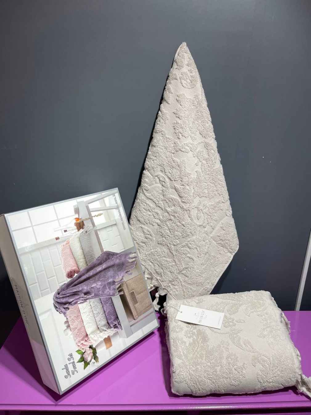 Набір рушників Sanda Maison D’or 2 шт. бежевий