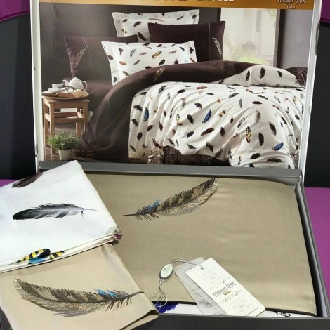 Комплект постільної білизни Maison d'or Pulume Volante beige