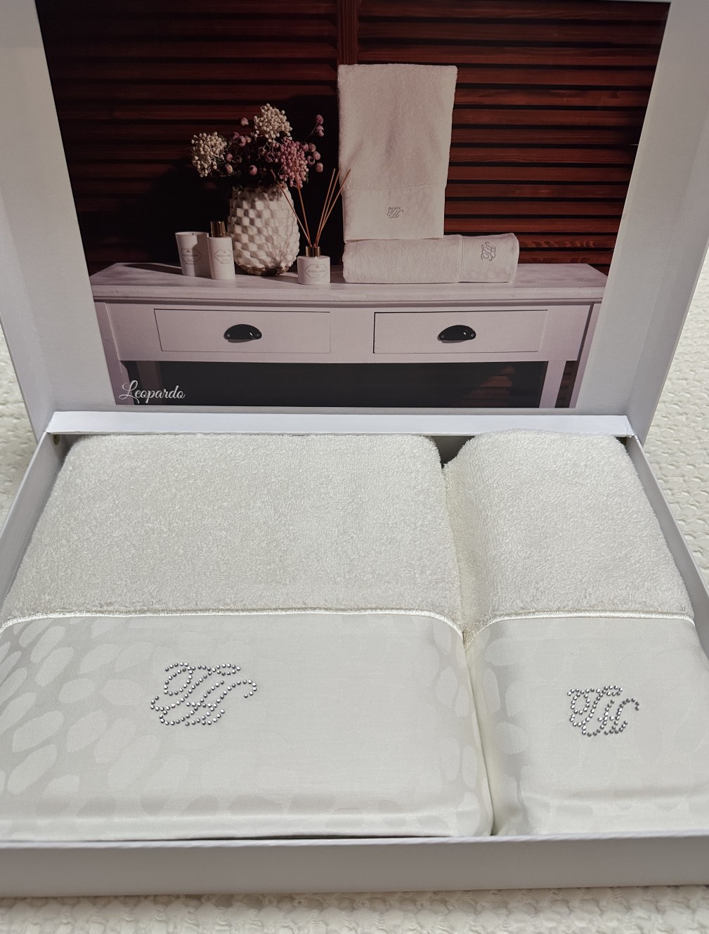 Набір рушників Tivolyo Home Leopardo  2 шт (75х150,50х100)