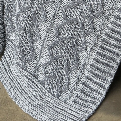 Плед Betires Heart Grey Écru