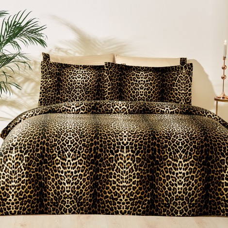 Комплект постільної білизни Tivolyo Home Leopard євро