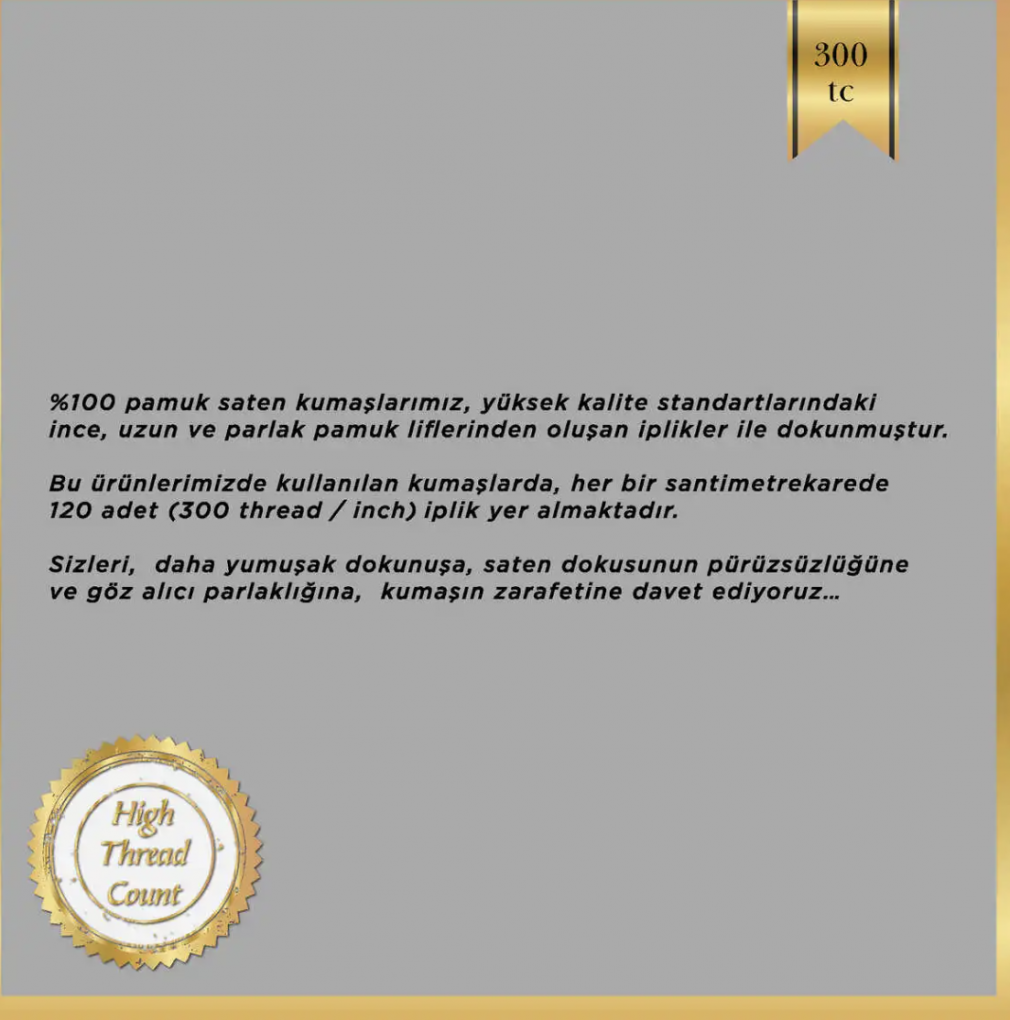Комплект постільної білизни Sarev Misty 300 TC євро