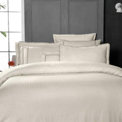 Комплект постільної білизни Sarev Jacquard Bej Stripe 300 TC 