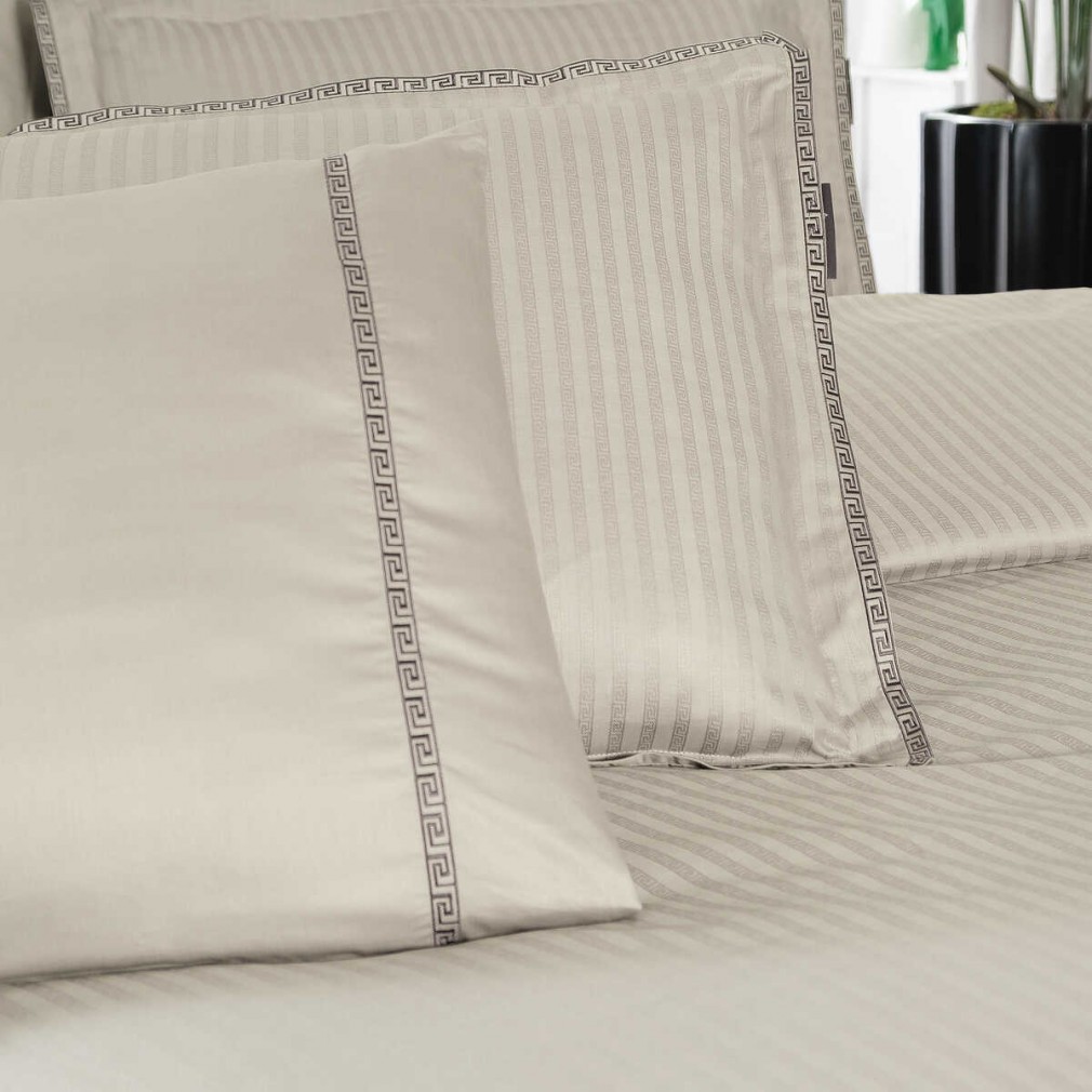 Комплект постільної білизни Sarev Jacquard Bej Stripe 300 TC 