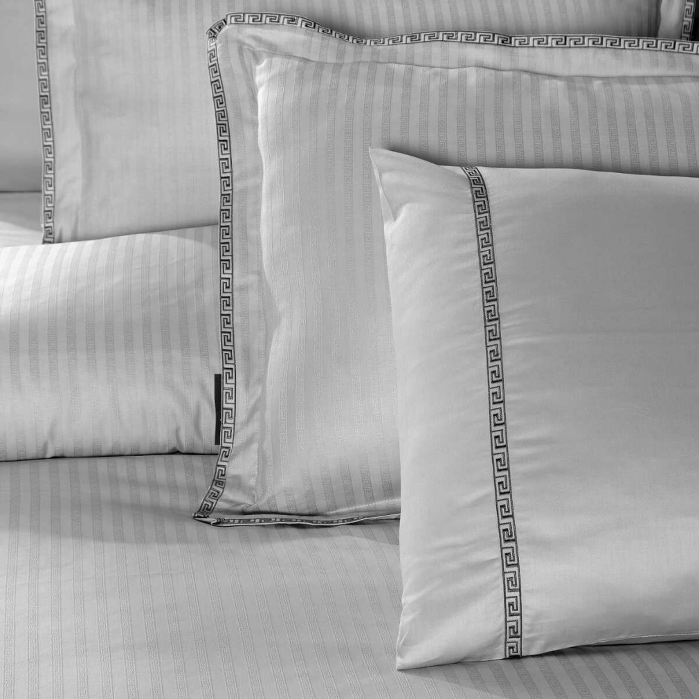 Комплект постельного белья Sarev Jacquard Grey Stripe 300 TC 