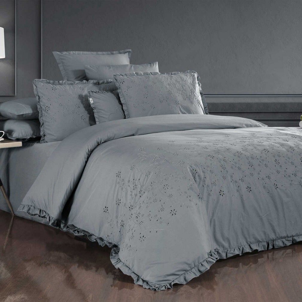 Комплект постільної білизни Sarev Peste Percale Grey 300 TC 