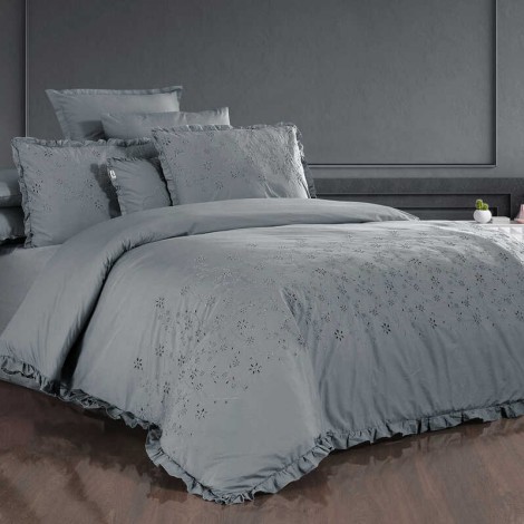 Комплект постільної білизни Sarev Peste Percale Grey 300 TC 
