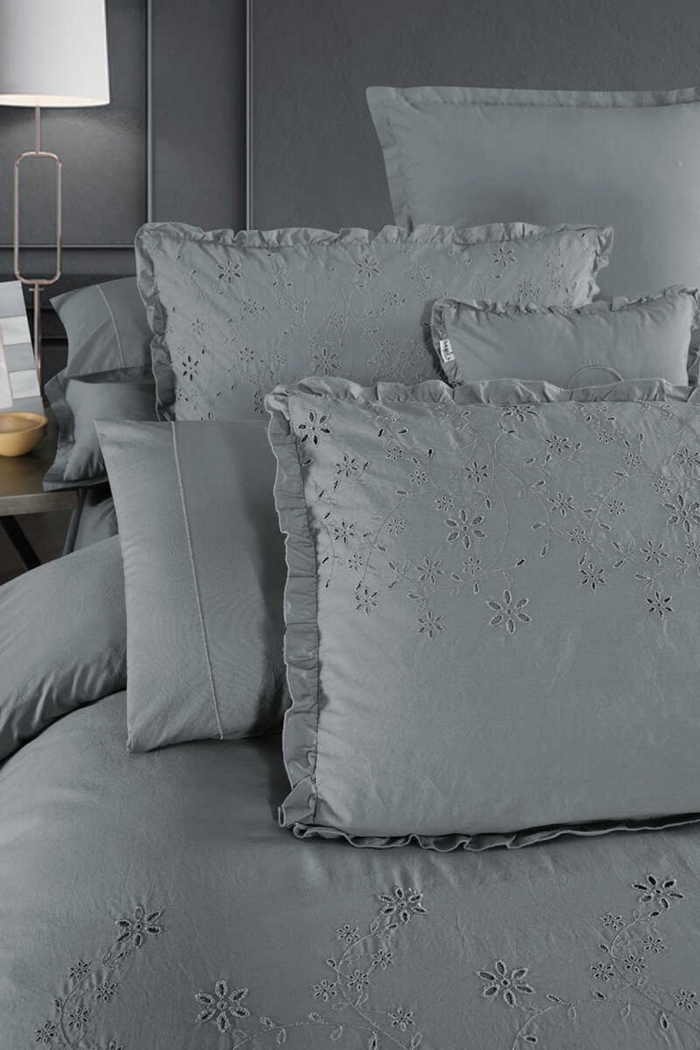 Комплект постільної білизни Sarev Peste Percale Grey 300 TC 