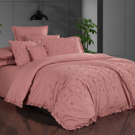Комплект постільної білизни Sarev Peste Percale Pembe 300 TC 