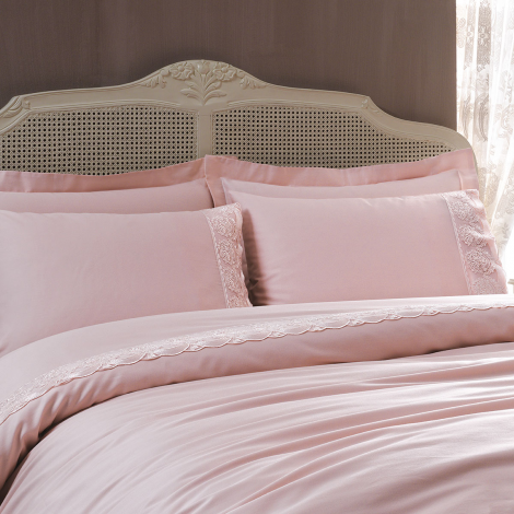 Комплект постільної білизни Diamond Tivolyo Home pudra