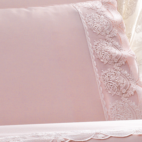 Комплект постільної білизни Diamond Tivolyo Home pudra