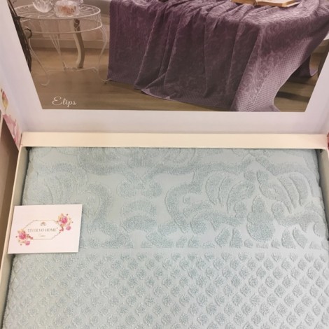 Покривало Elips Tivolyo Home бірюзовий