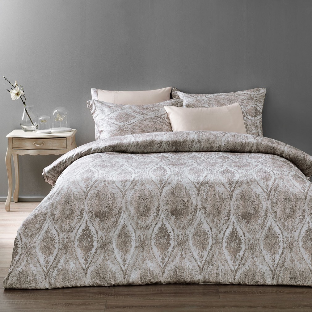 Комплект постільної білизни Tivolyo Home Dante бежевий