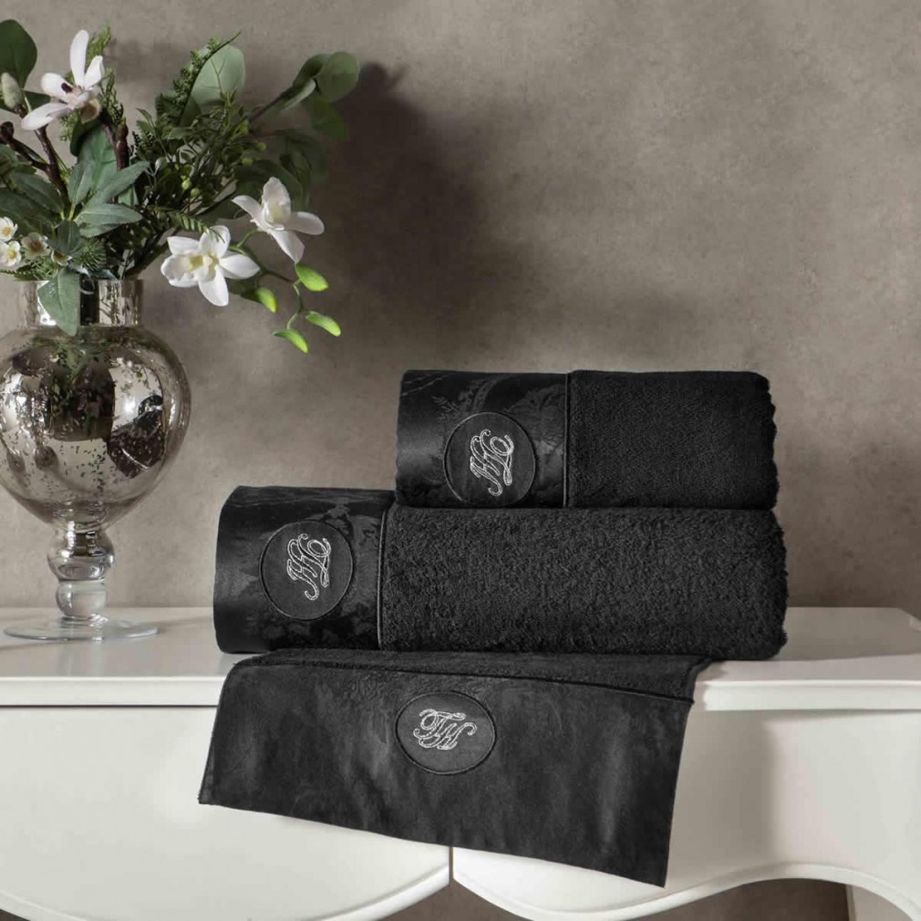 Набір рушників Tivolyo Home Grant black 2 шт