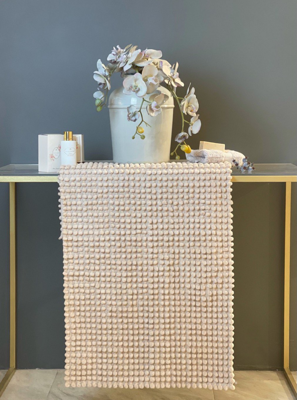 Комплект з 2х килимків Tivolyo Home Bubbles бежевий