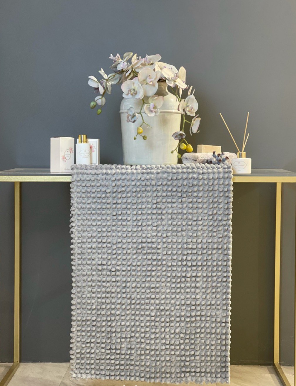 Комплект з 2х килимків Tivolyo Home Bubbles сірий