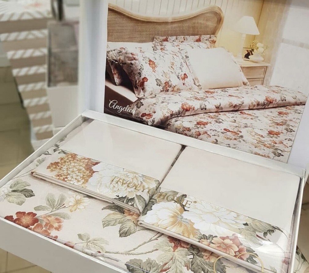 Комплект постільної білизни Tivolyo Home Angelica bej