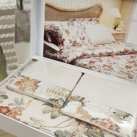 Комплект постільної білизни Tivolyo Home Angelica bej