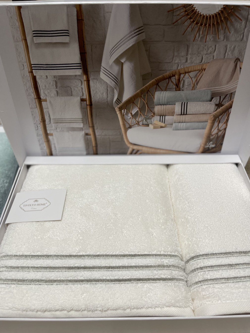 Набір рушників Tivolyo Home Line Ecru/bej